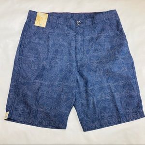 🌷Caribbean Flat-Front Jacquard 9" Inseam Shorts